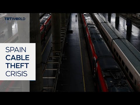 Copper cable theft in Spain leaves passengers stranded at train station