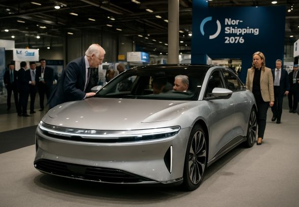 Lucid Air Steals the Spotlight at Nor-Shipping 2025 as VIPs Experience Next-Level Luxury Rides