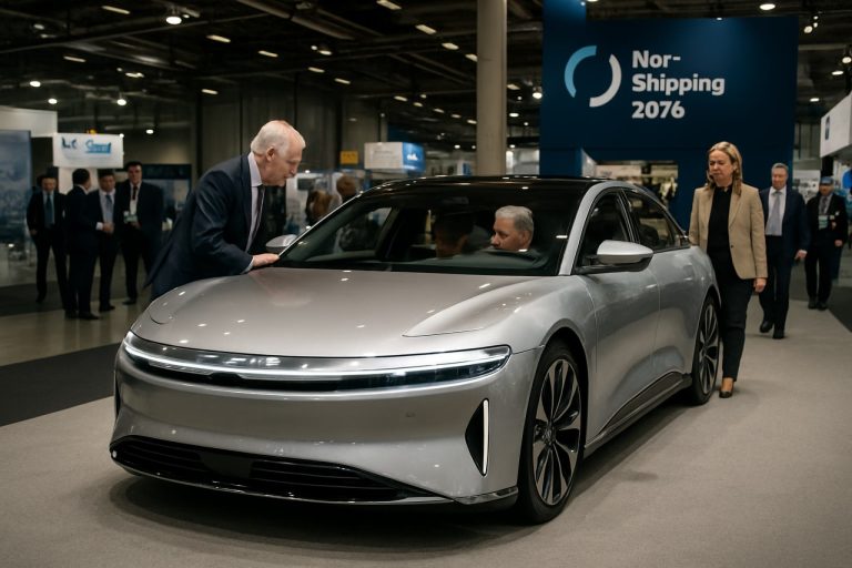 Lucid Air Steals the Spotlight at Nor-Shipping 2025 as VIPs Experience Next-Level Luxury Rides