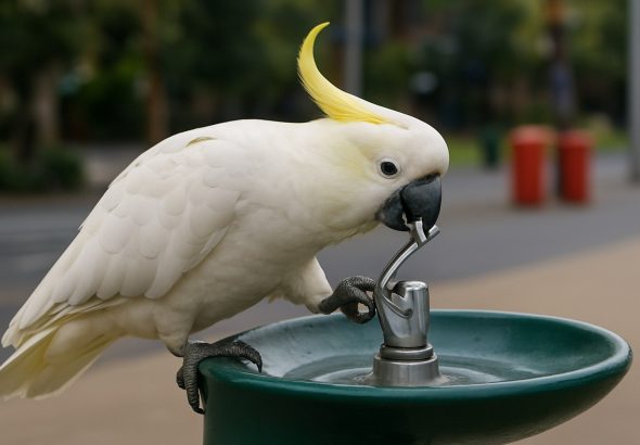 Cockatoos Outsmart Cities: Sydney’s Clever Parrots Unlock Public Drinking Fountains in Stunning New Study