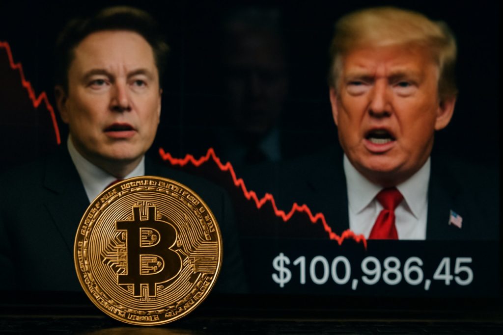 Bitcoin Slides Below $101K as Musk-Trump Clash and Trade Tensions Unleash Crypto Turmoil Bitcoin Slides Below $101K as Musk-Trump Clash and Trade Tensions Unleash Crypto Turmoil
